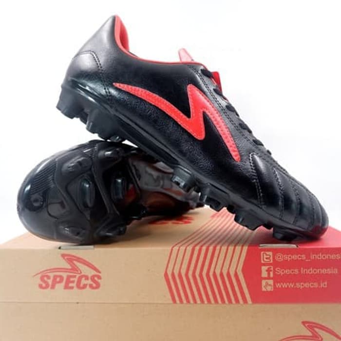 Sepatu Bola Specs Ajax FG Black Bright Red 101259 Original BNIB