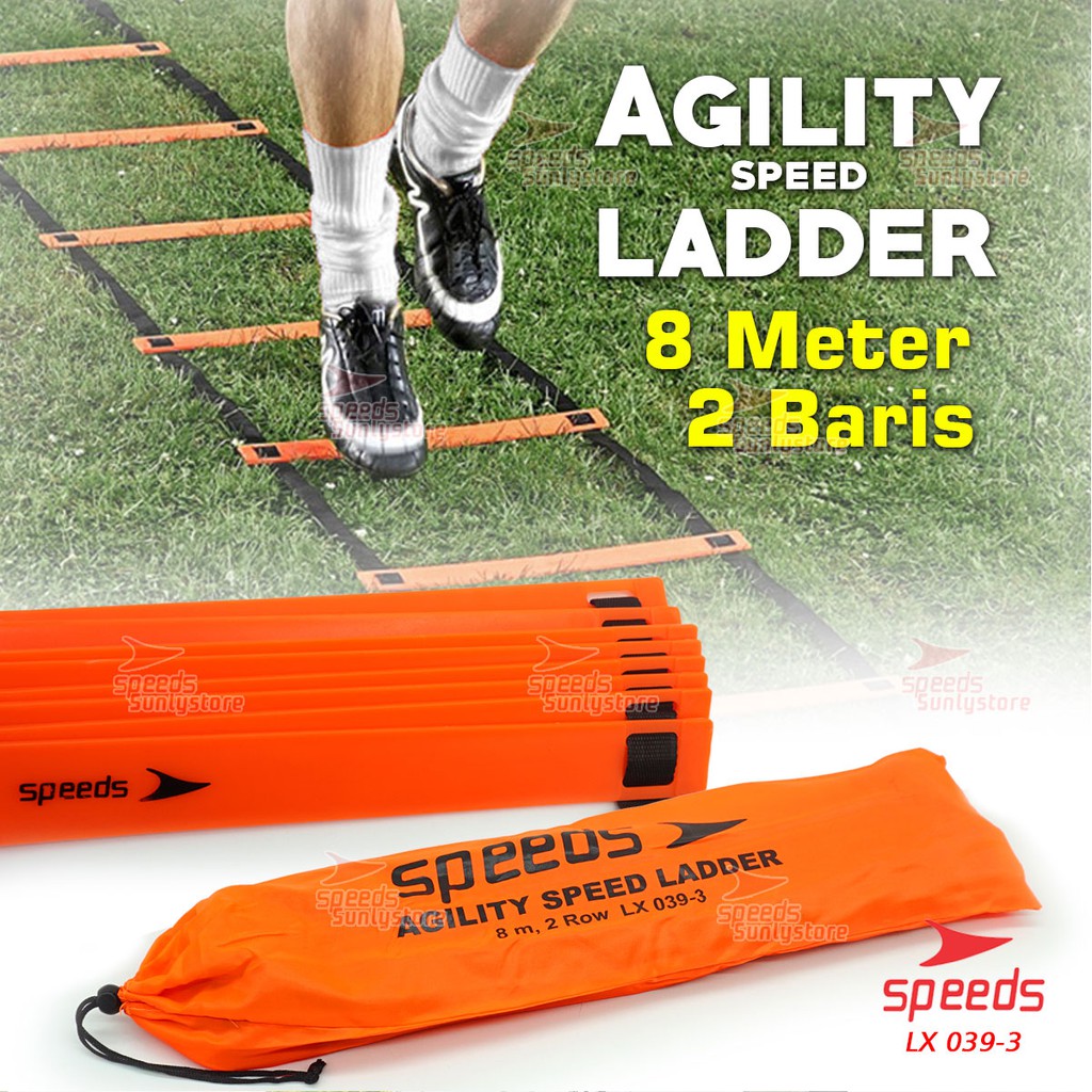 Agility Speed Ladder Drills training Tangga Kelincahan 8m 039-03