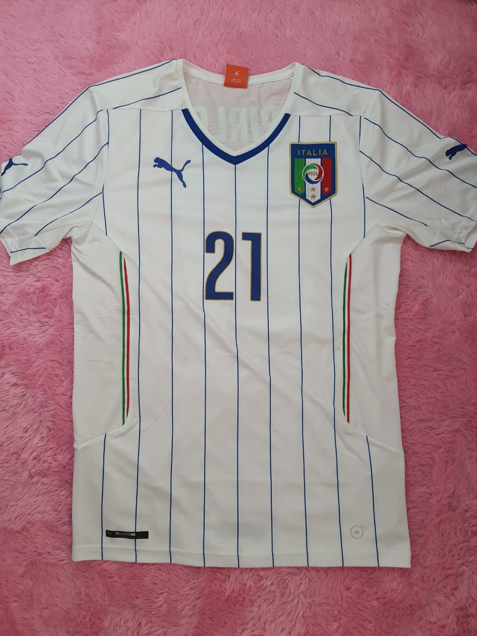 Jersey Puma Italy World Cup 2014 Away - Andrea Pirlo (Original)
